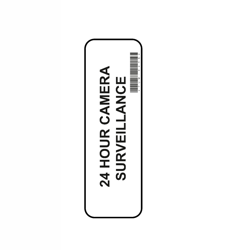 24hr Camera Surveillance Sticker - PHA009