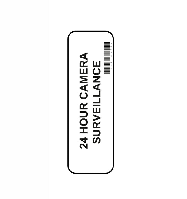 24hr Camera Surveillance Sticker - PHA009 – CIMC Hut Shop