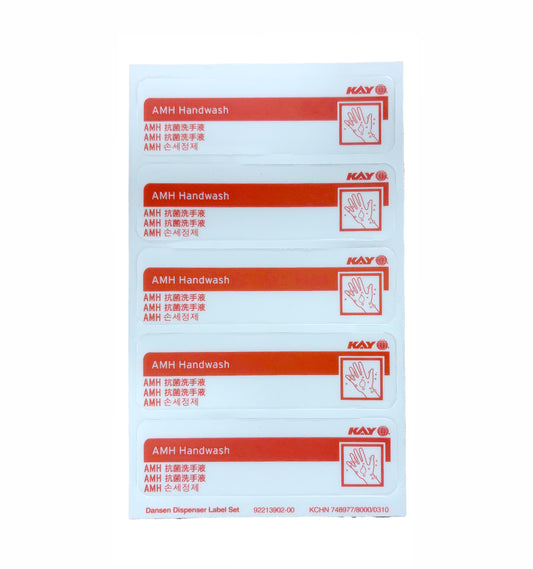 AMH Handwash labels - PHA133
