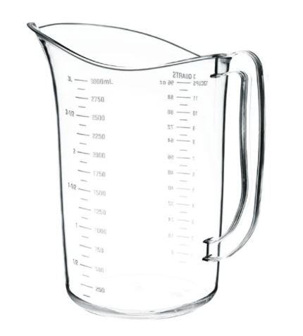 3L - Polycarbonate Dough Measuring Jug